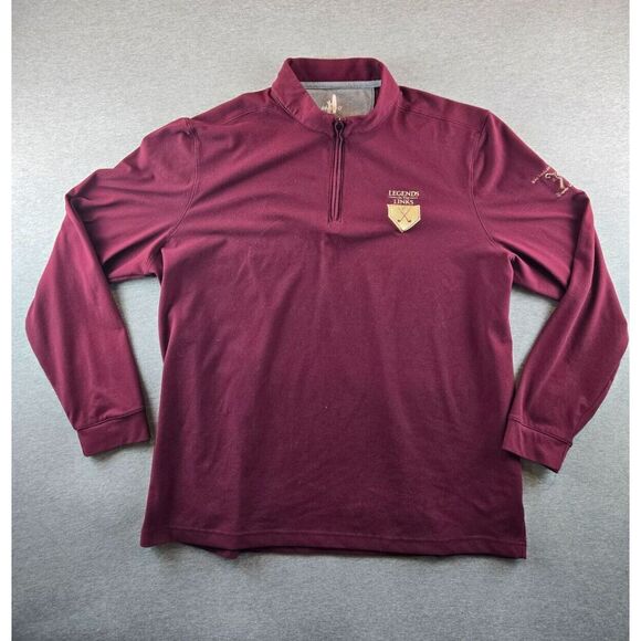 johnnie-O Other - Johnnie-O Mens Brady Fleece 1/4 Zip Pullover "LEGENDS on The LINKS"  Sweater 2XL